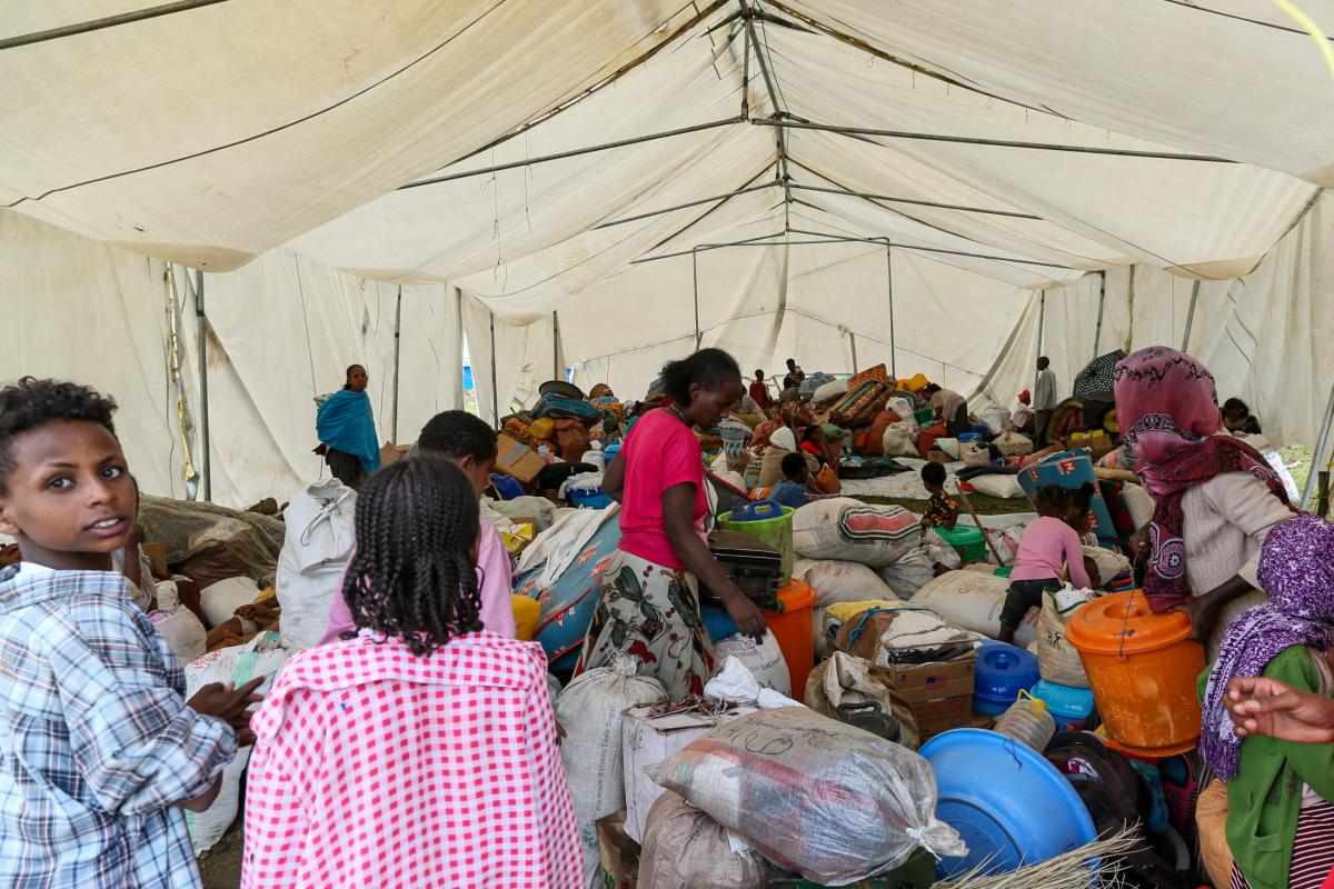 Tausende Menschen mussten in den letzten Monaten vor den Kämpfen in der Region Tigray fliehen. ©UNHCR/Olga Sarrado Mur