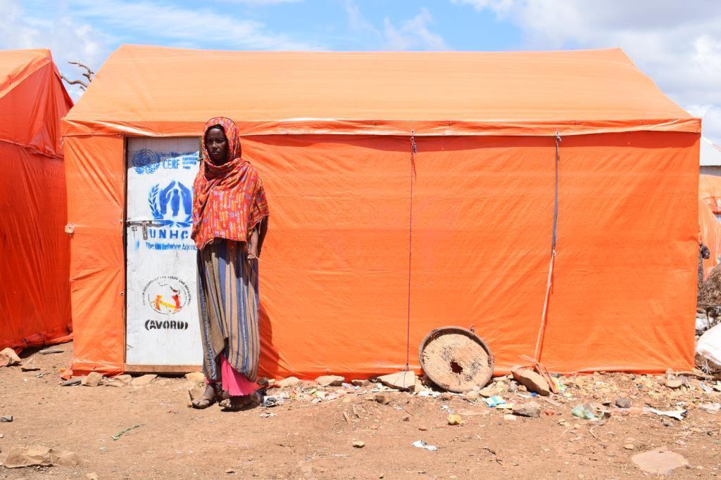 In Somalia's Baidoa camp, humanitarian aid has become essential. © African Volunteers for Relief and Development
