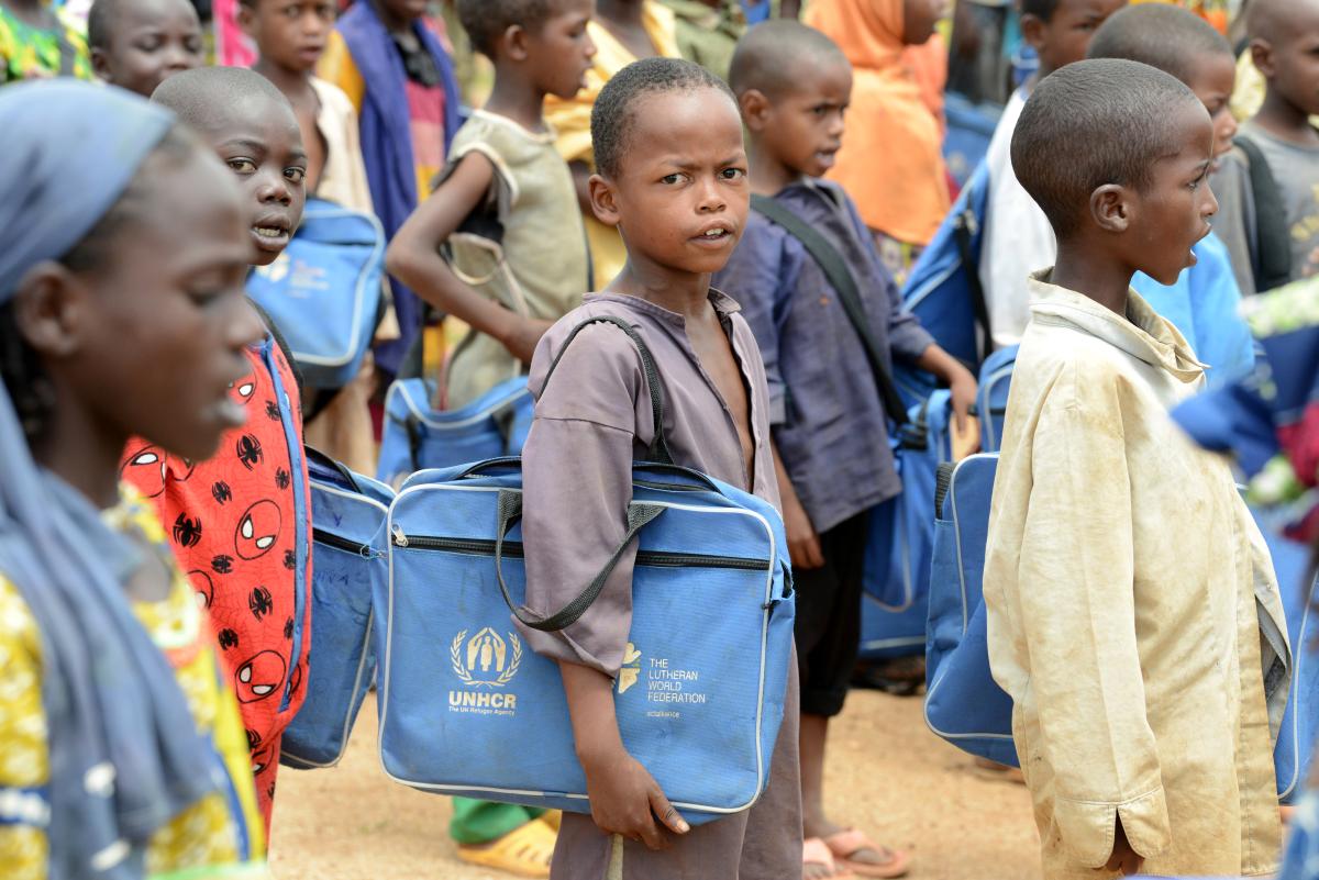Die erzwungene Vertreibung erschwert jungen Flüchtlingen den Zugang zu Bildung. ©UNHCR/XavierBourgois