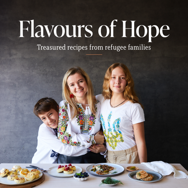 Download your free cookbook today with recipes from refugees
