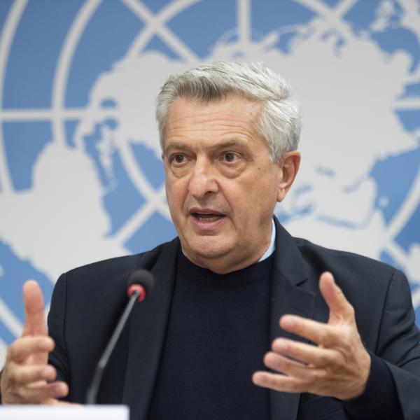 Filippo Grandi, Haut Commissaire des Nations Unies pour les réfugiés donnant un discours aux Nations Unies