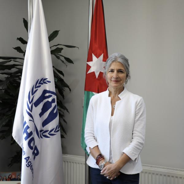 Maria Stavropoulou, Vertreterin des UNHCR in Jordanien