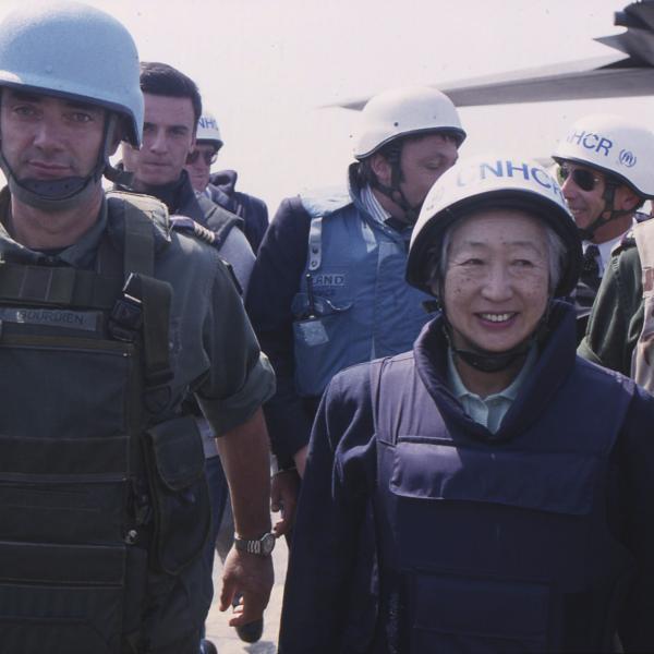 Sadako Ogata, UN High Commissioner for Refugees from 1991 to 2001