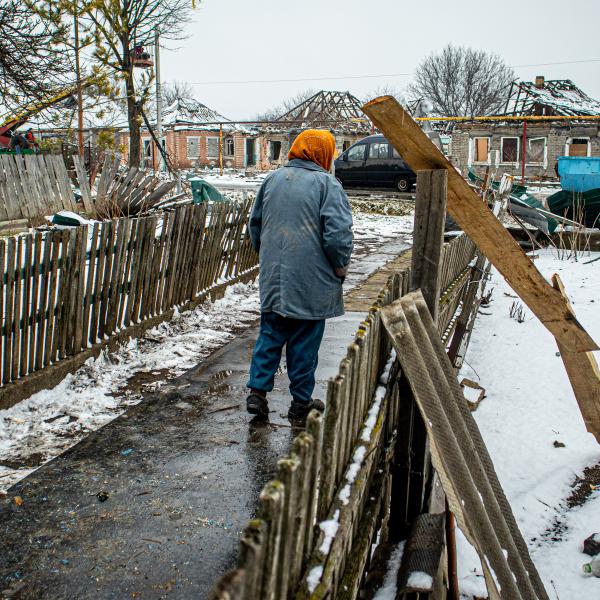 Ukraine in winter during the war