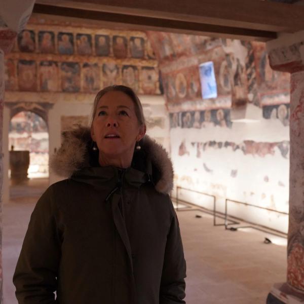 Anne-Marie Deutschlander, UNHCR Representative in Moldova and Swiss humanitarian worker visiting Moldova